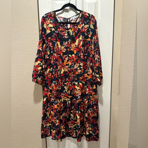s.Oliver Patterned Dress With Flounce Sustainable , size 16 - Picture 6 of 15